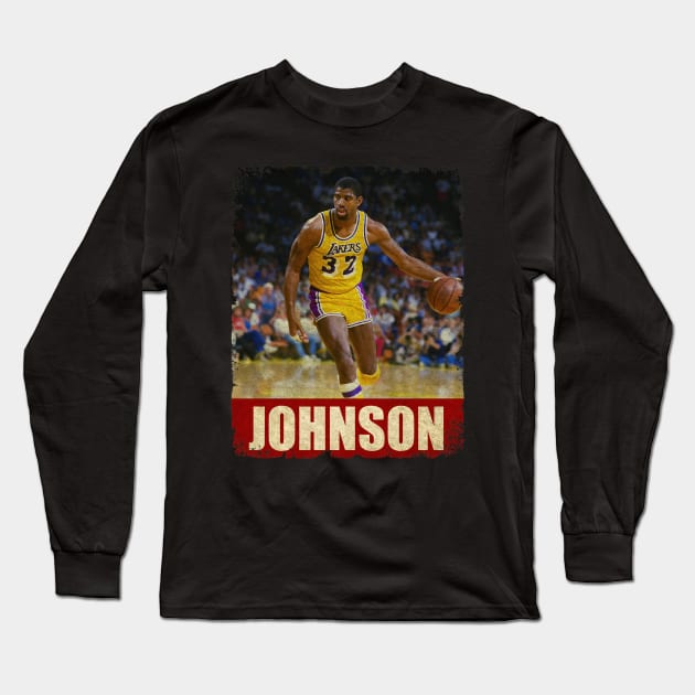 Magic Johnson - NEW RETRO STYLE Long Sleeve T-Shirt by FREEDOM FIGHTER PROD